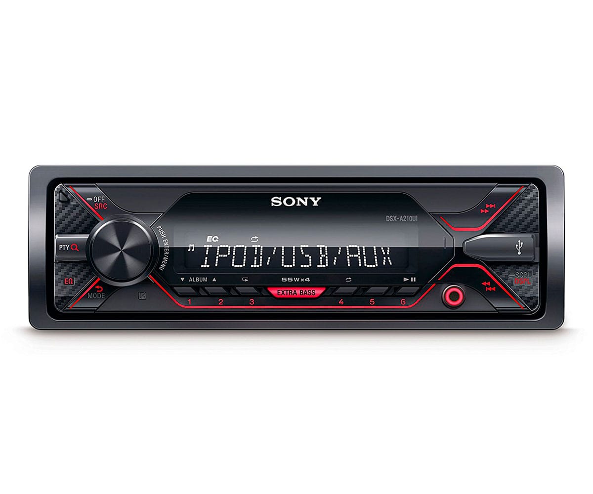SONY DSXA210UI RECEPTOR MULTIMEDIA CON USB PARA COCHE ILUMINACIÓN ROJO