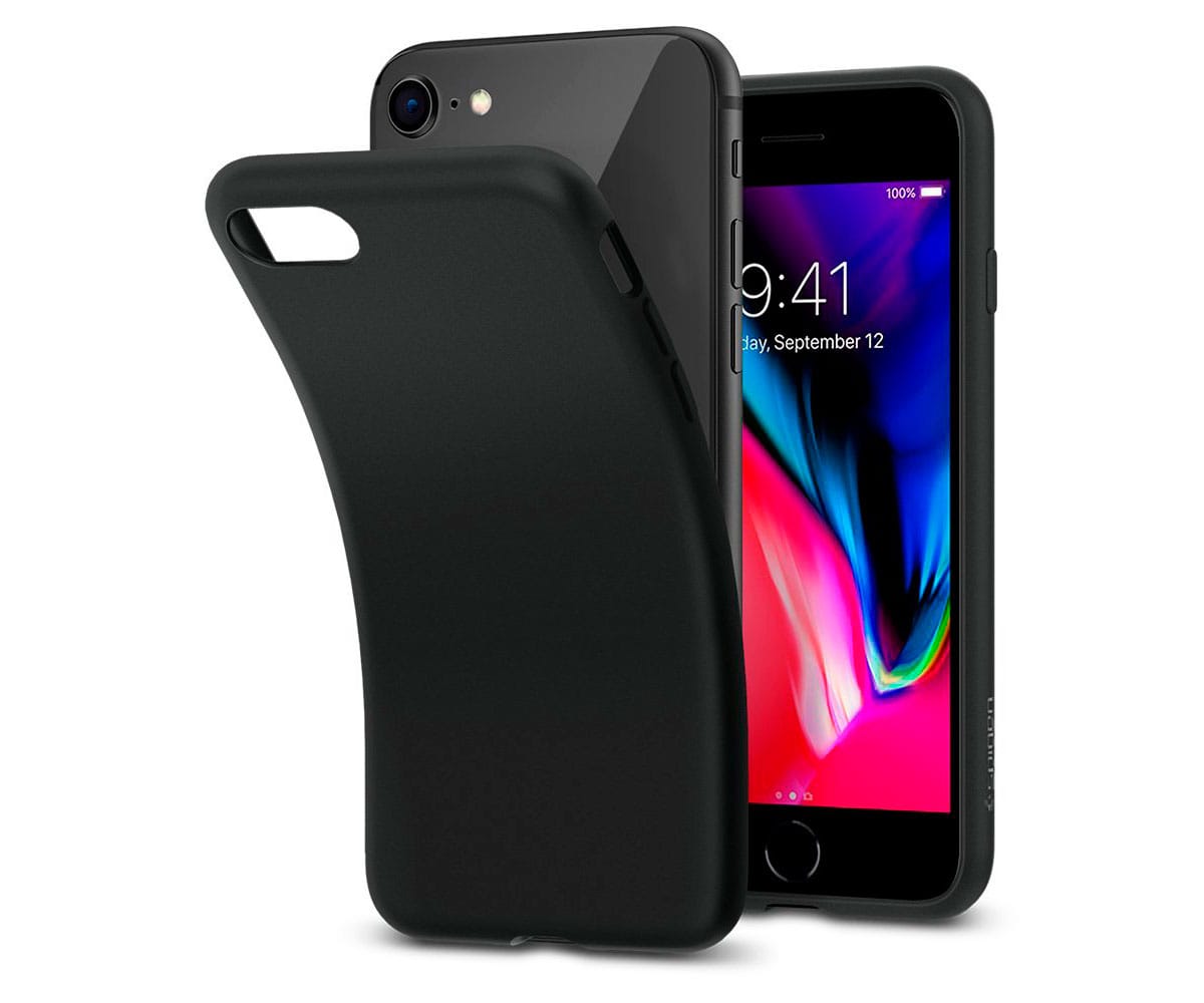 JC CARCASA MATE NEGRO APPLE IPHONE 7/8