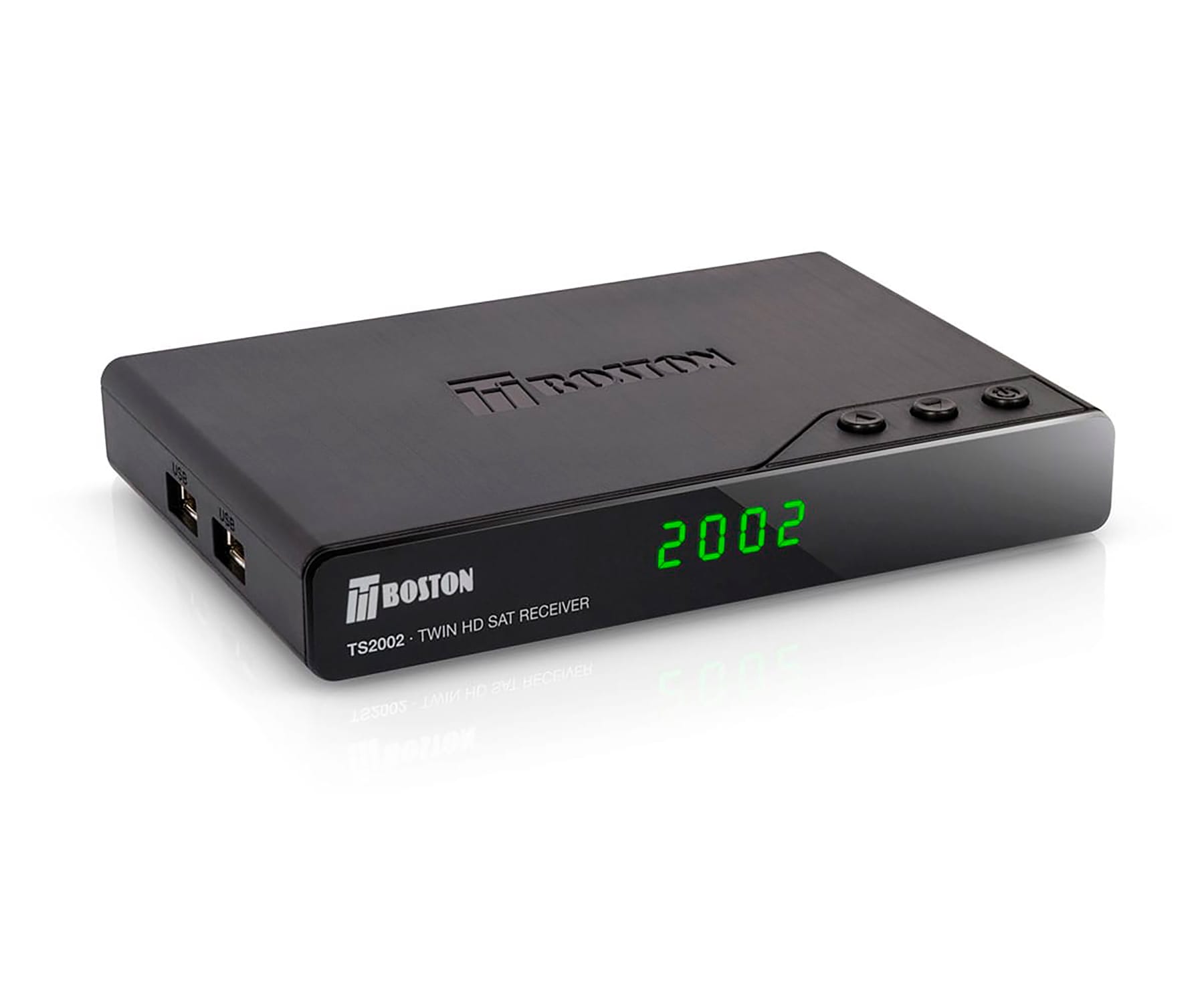 TBOSTON TS2002 RECEPTOR SATÉLITE HD TWIN DVB-S2 HD ANTENA WIFI USB PVR TIMESHIFT USB REPRODUCTOR MULTIMEDIA