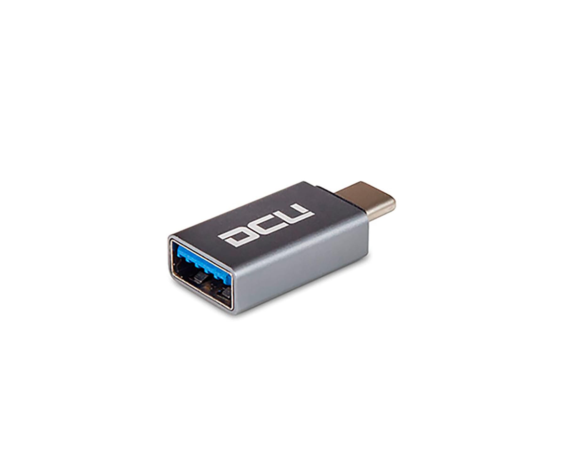 DCU ADAPTADOR OTG GRIS ALUMINIO CONEXIÓN USB 3.0 A TIPO C 3.1