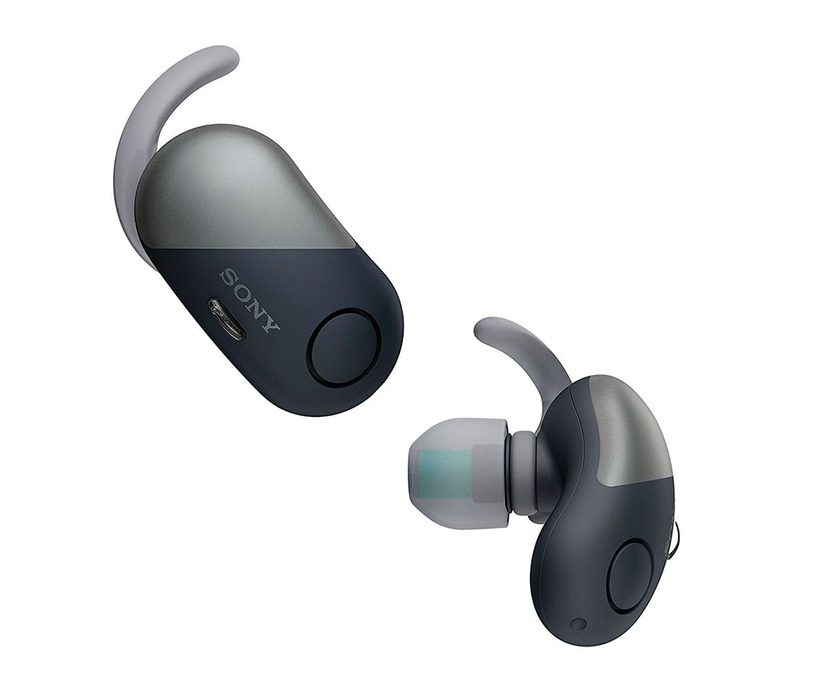 SONY WF-SP700N NEGRO AURICULARES INALÁMBRICOS DEPORTIVOS BLUETOOTH NFC NOISE CANCELLING FUNDA DE CARGA