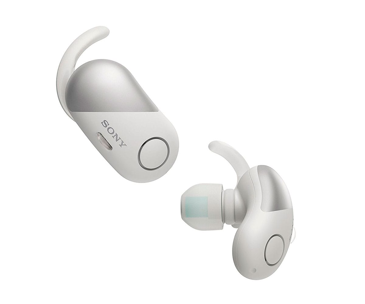 SONY WF-SP700N BLANCO AURICULARES INALÁMBRICOS DEPORTIVOS BLUETOOTH NFC NOISE CANCELLING FUNDA DE CARGA