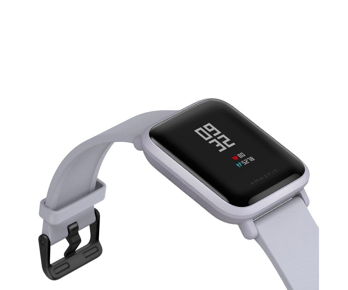 amazfit bip smartwatch blanco nube