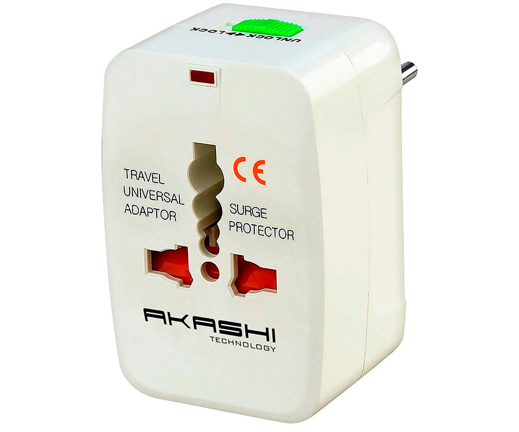 AKASHI ALTWP100 ADAPTADOR UNIVERSAL DE VIAJE BLANCO COMPATIBLE EN 150 PAÍSES