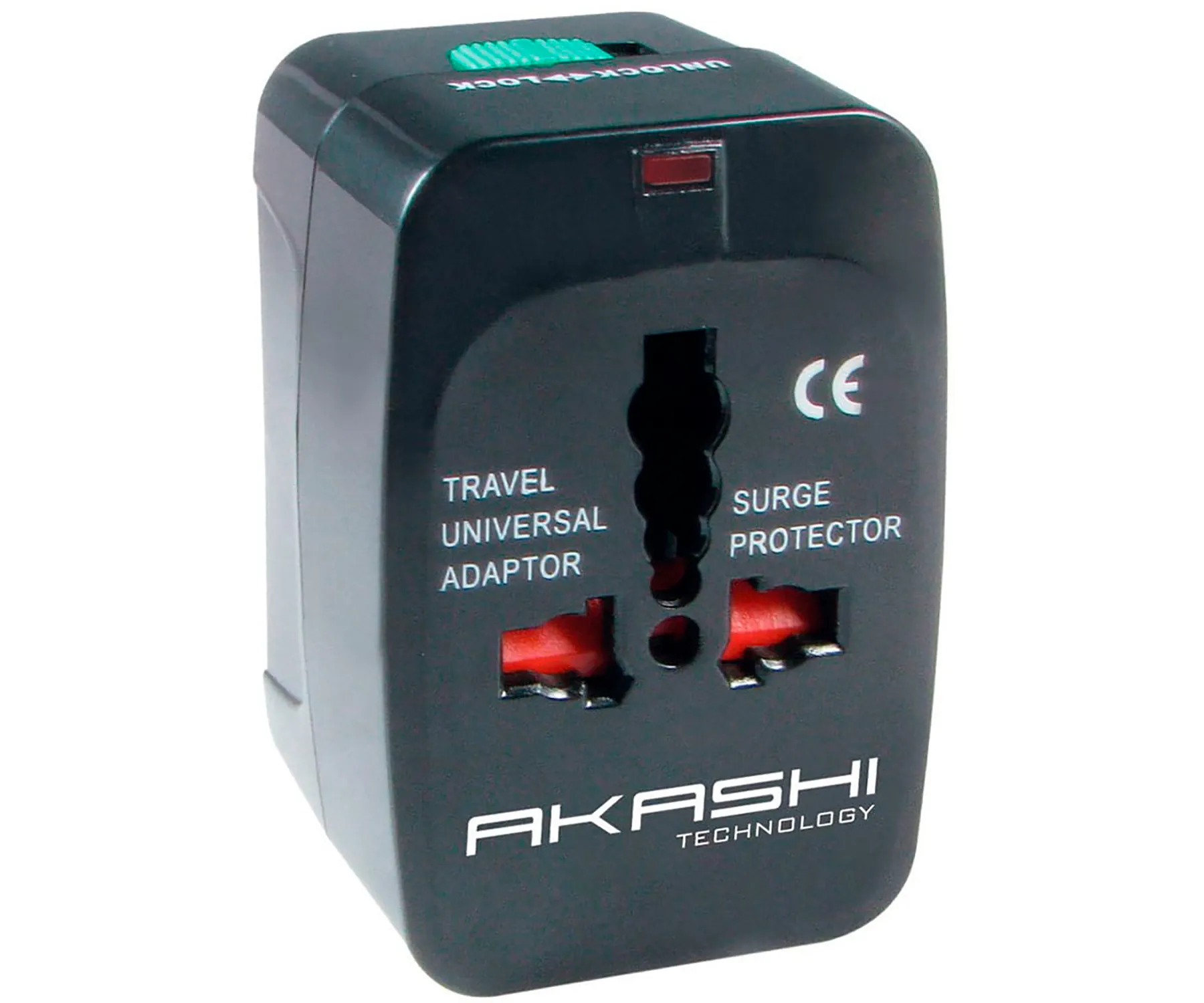 AKASHI ALTWP100 ADAPTADOR UNIVERSAL DE VIAJE NEGRO COMPATIBLE EN 150 PAÍSES