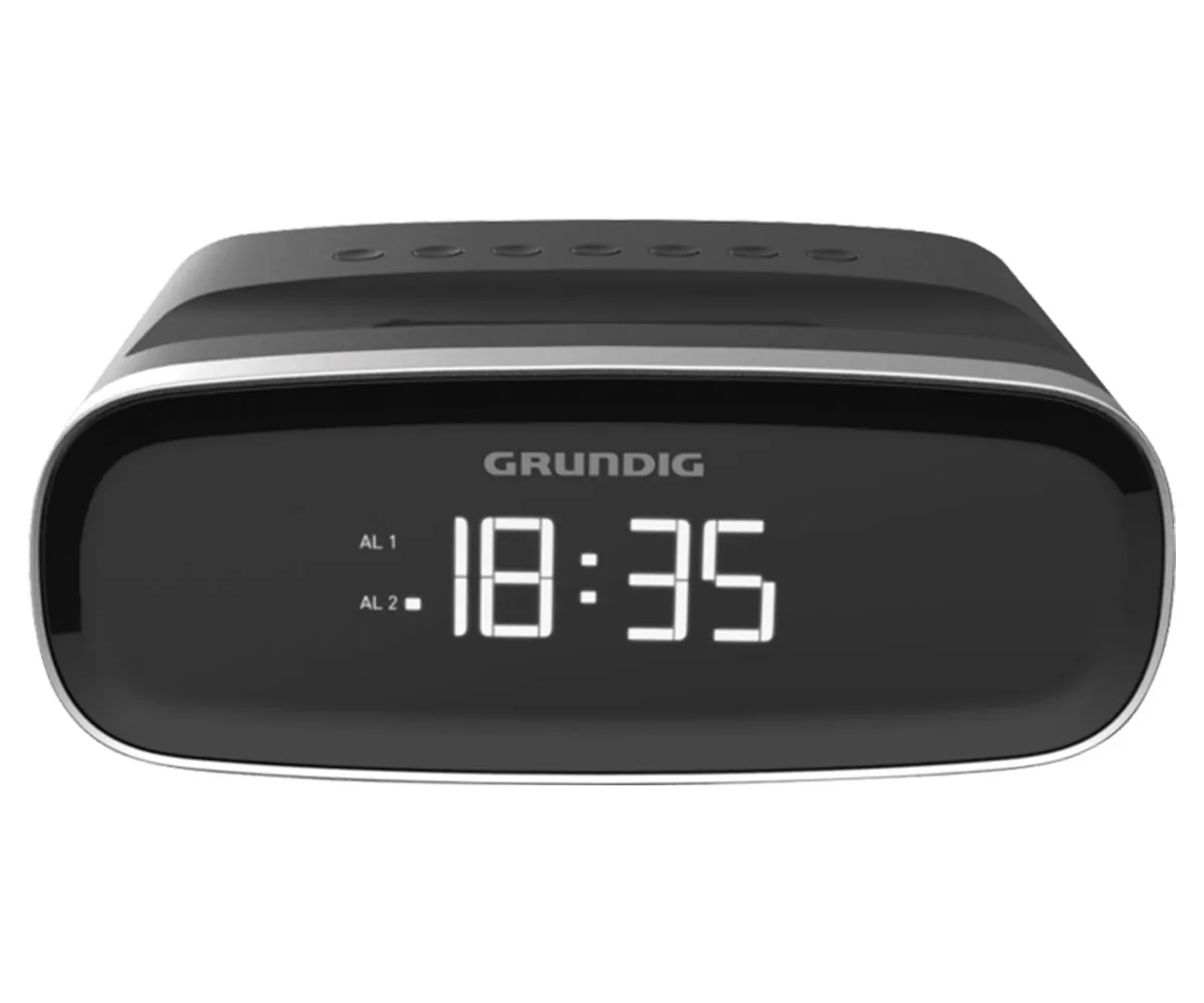 GRUNDIG SCN 120 NEGRO RADIO DESPERTADOR CON RADIO FM