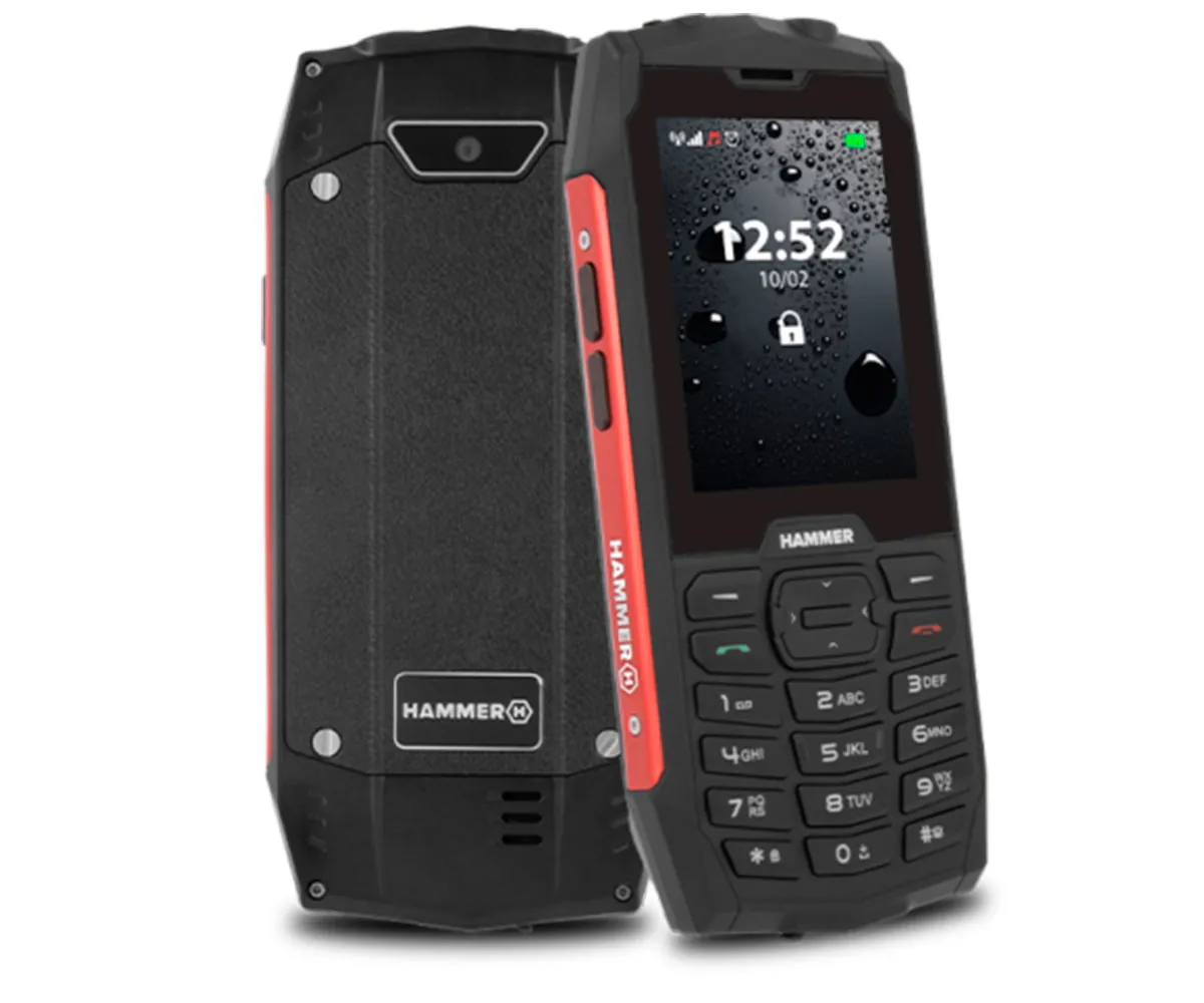 MYPHONE HAMMER 4 ROJO MÓVIL RESISTENTE IP68 DUAL SIM 2.8'' TFT CÁMARA BLUETOOTH RADIO FM