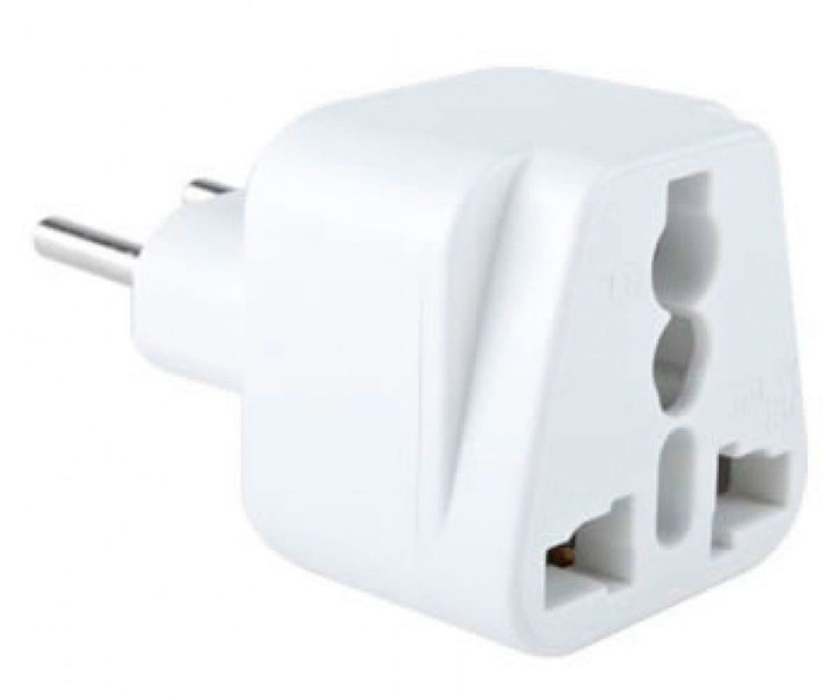 JC ADAPTADOR DE CORRIENTE UNIVERSAL MACHO ESPAÑA A HEMBRA UNIVERSAL