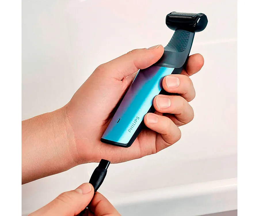Philips BODYGROOM Series 3000 Afeitadora corporal suave con la piel y apta  para la ducha