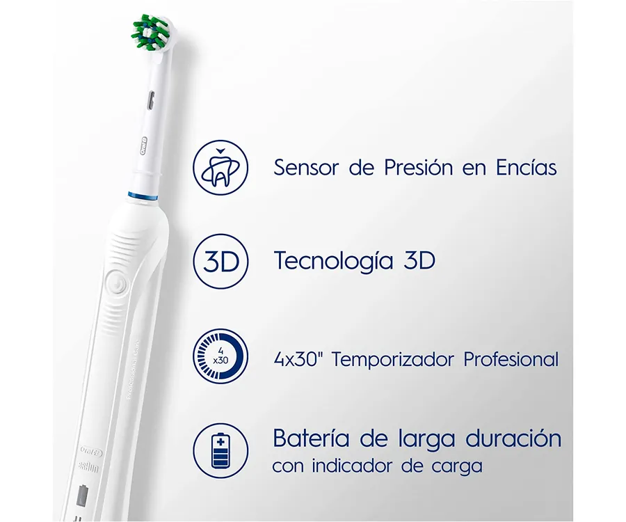 BRAUN ORAL-B Pro 1 750 Blanco + Estuche /  Cepillo de dientes eléctrico recargab... (4)
