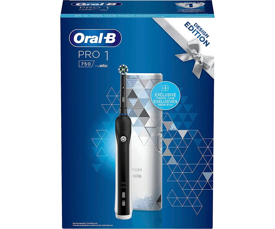 BRAUN ORAL-B Pro 1 750 Negro + Estuche /  Cepillo de dientes eléctrico recargabl... (2)
