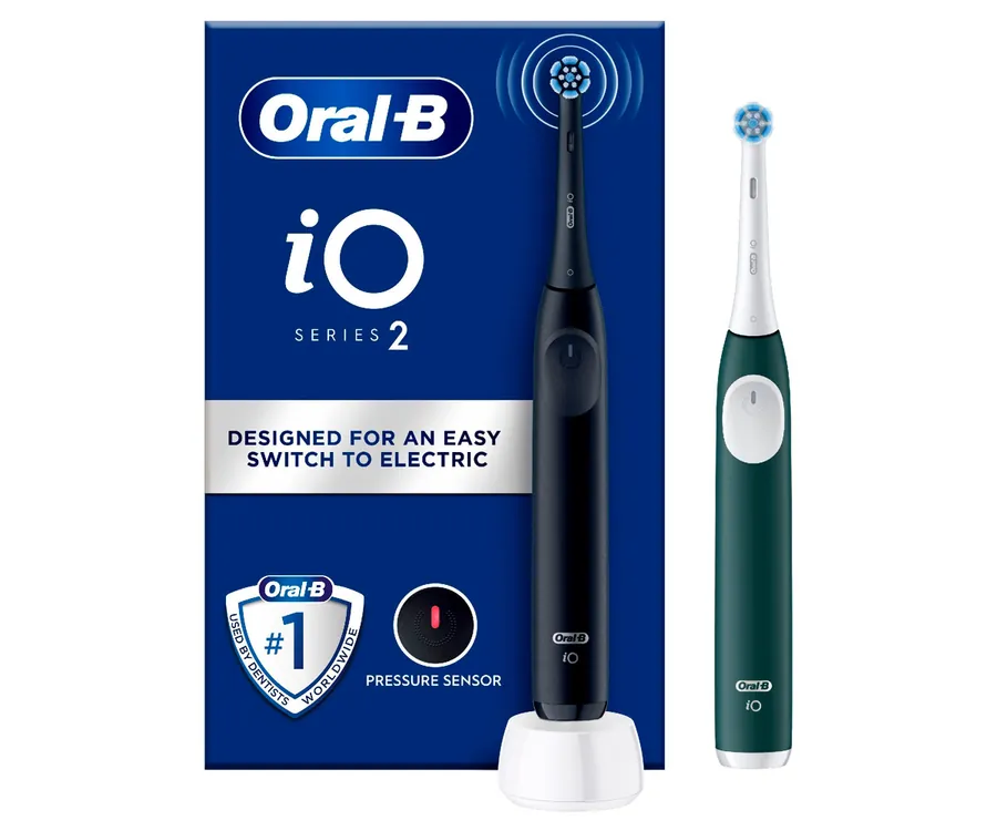 BRAUN Oral-B iO Duo Negro y Verde pack doble de cepillos de