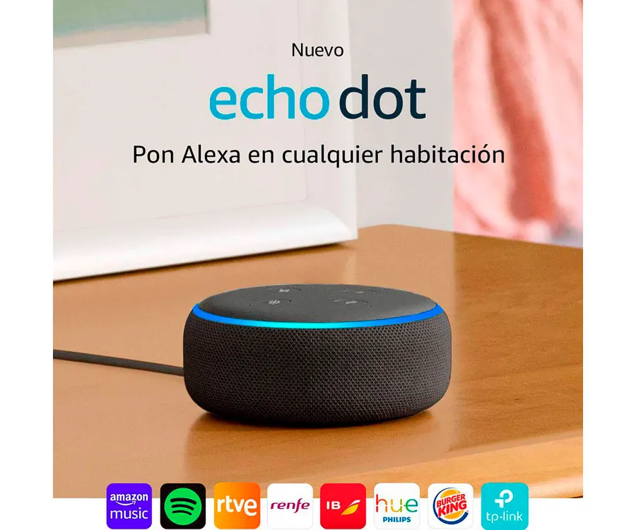 Amazon Altavoz Echo Dot Antracita 3ª generación (2)
