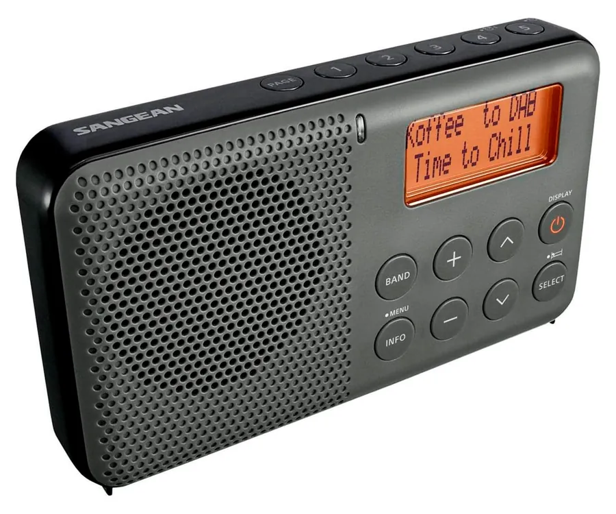 SANGEAN DPR-64 NEGRO RADIO DIGITAL DE BOLSILLO FM CON RDS Y DAB+ PANTALLA LCD ALARMA BATERÍA RECARGABLE