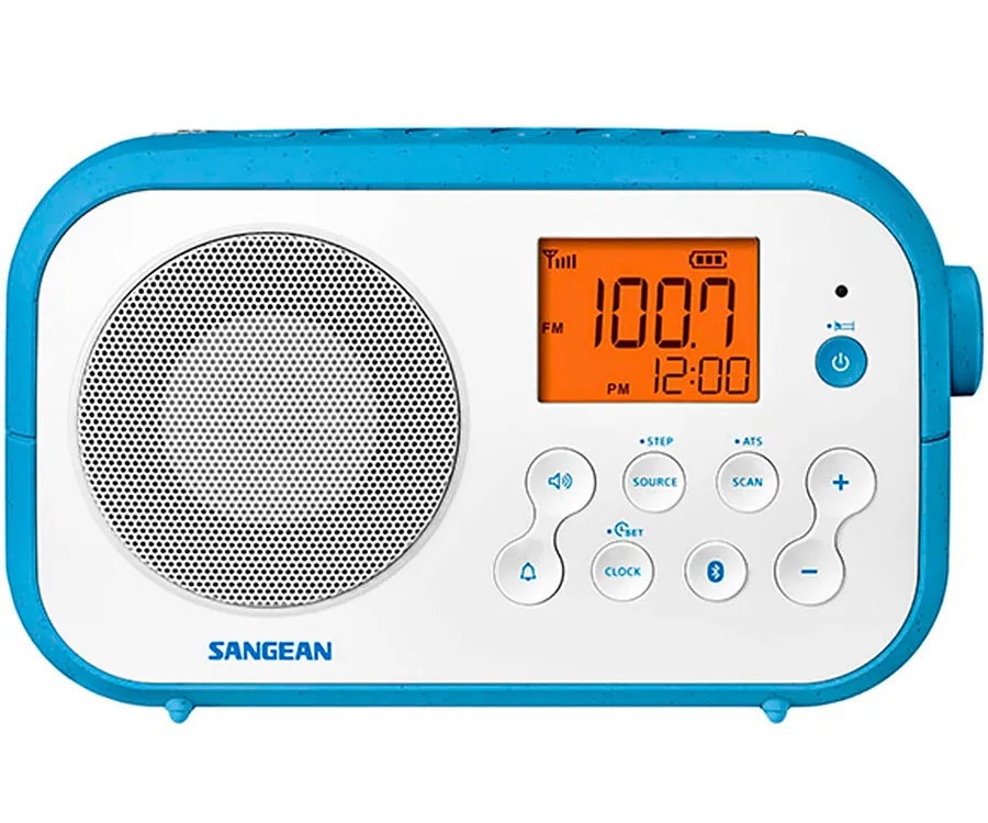 SANGEAN PR-D12BT BLANCO RADIO SOBREMESA FM AM BLUETOOTH PILAS RECARGABLES