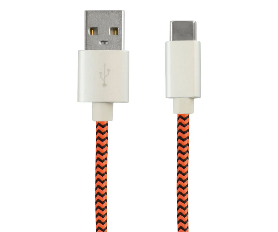 KSIX BXCUCTNJ NARANJA SPORT CABLE USB-C A USB 1 METRO 2.4A