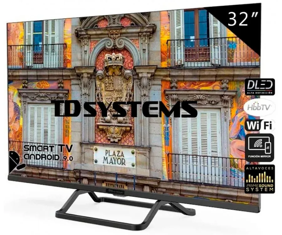 TD SYSTEMS K32DLX10HS TELEVISOR 32'' LCD DIRECT LED SMART TV HD READY HDMI  USB CI+ DOLBY DIGITAL PLUS