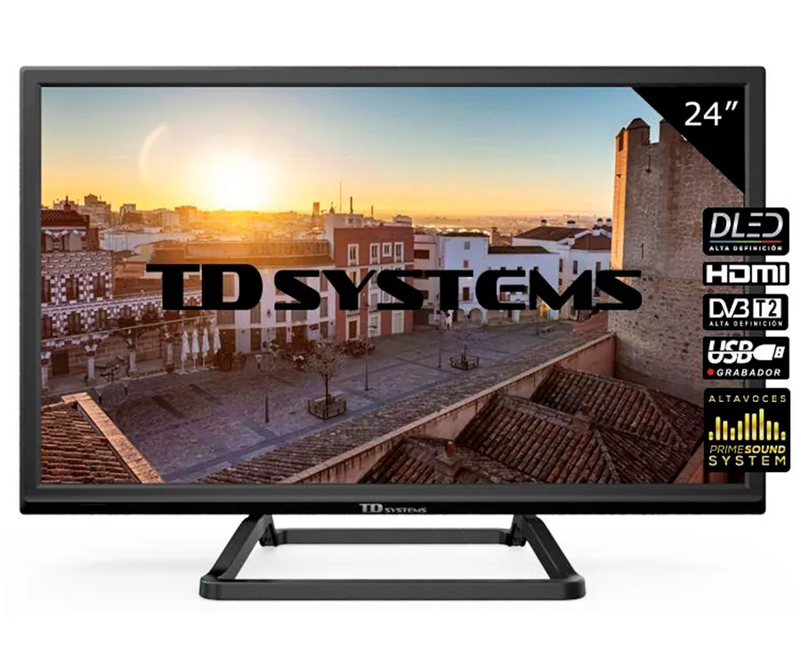 TD SYSTEMS K24DLM10H TELEVISOR 24'' LCD DIRECT LED HD READY HDMI USB CI+ DOLBY D...
