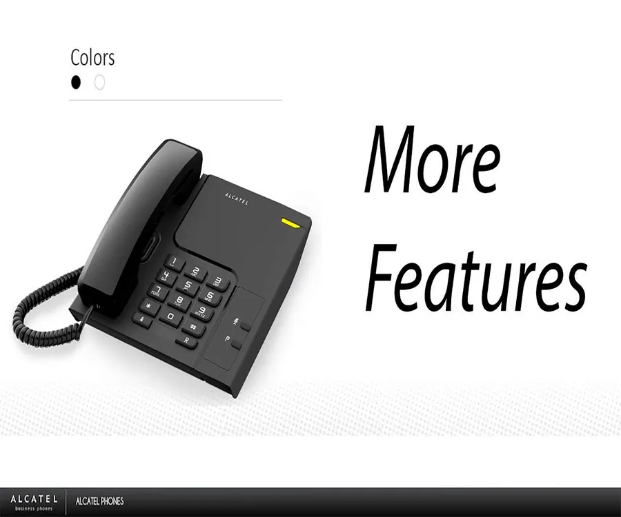 Teléfono fijo de sobremesa con 6 memorias personalizable y teclado de  grandes teclas Alcatel