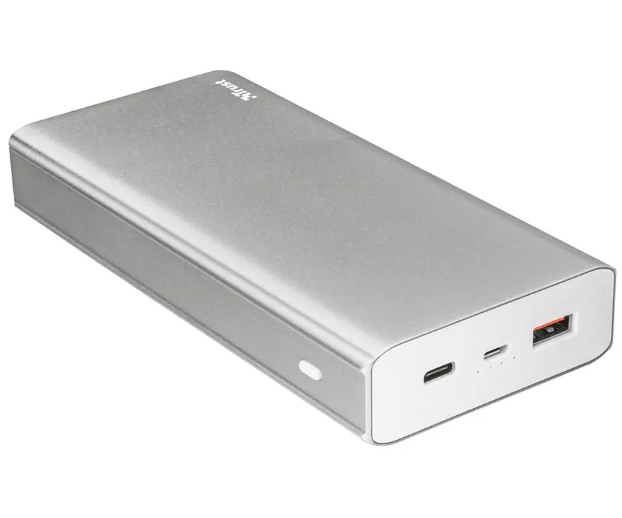 TRUST OMNI THIN METAL POWERBANK 10.000mAh DOBLE SALIDA USB Y USB-C ENTRADA micro...