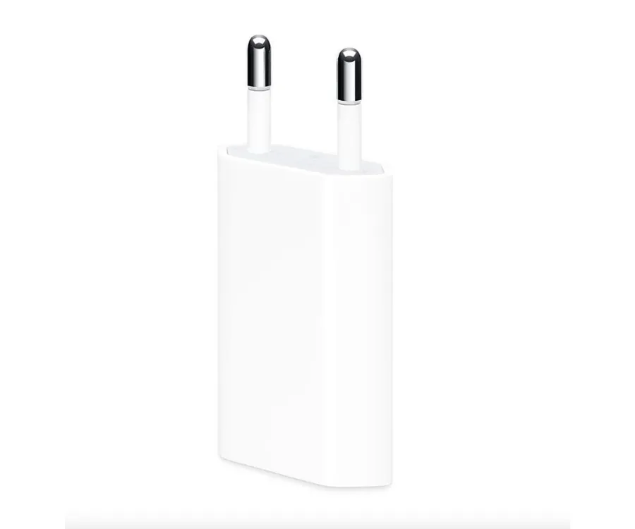 APPLE MGN13ZM/A USB BLANCO CARGADOR DE PARED, ADAPTADOR DE CORRIENTE USB DE 5W ORIGINAL DE APPLE