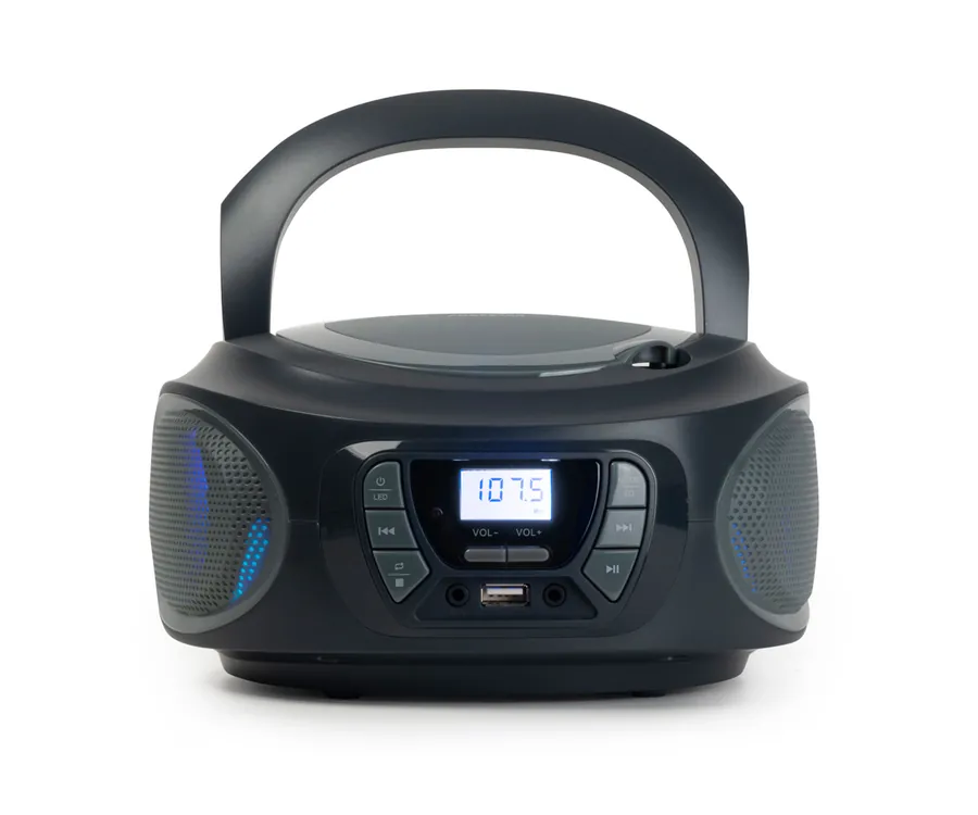 Fonestar BOOM-ONE-G Gris/Radio CD/4W/Reproductor USB/MP3/Radio FM
