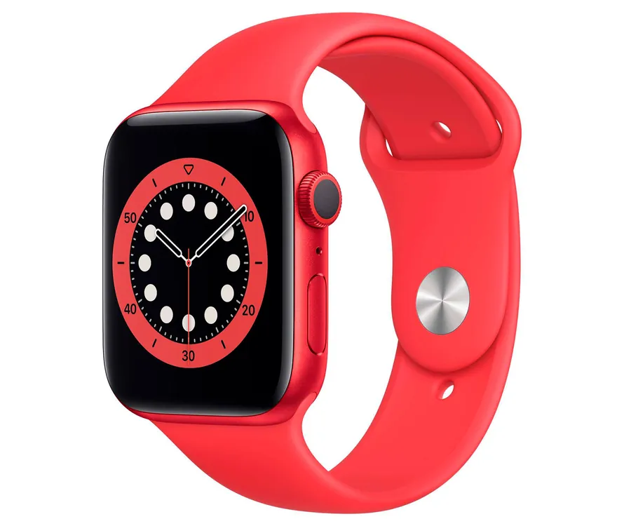 Apple Watch Series 6 /GPS+LTE/40mm/Caja de aluminio roja - Correa deportiva roja...