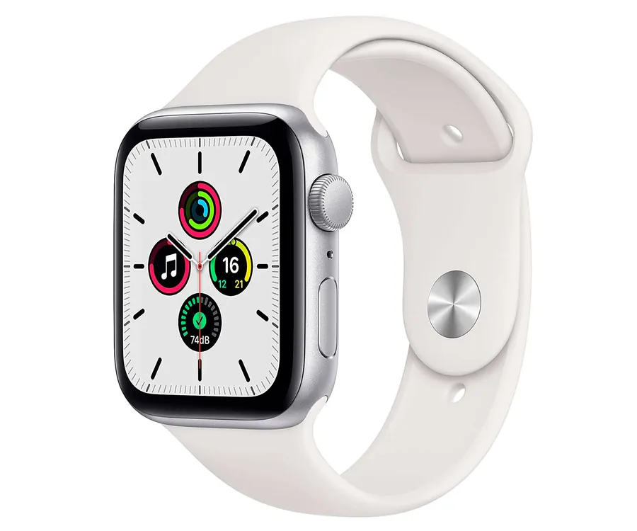 Apple Watch Serie SE  GPS/44mm/Caja de Aluminio en Plata - Correa Deportiva Blan...