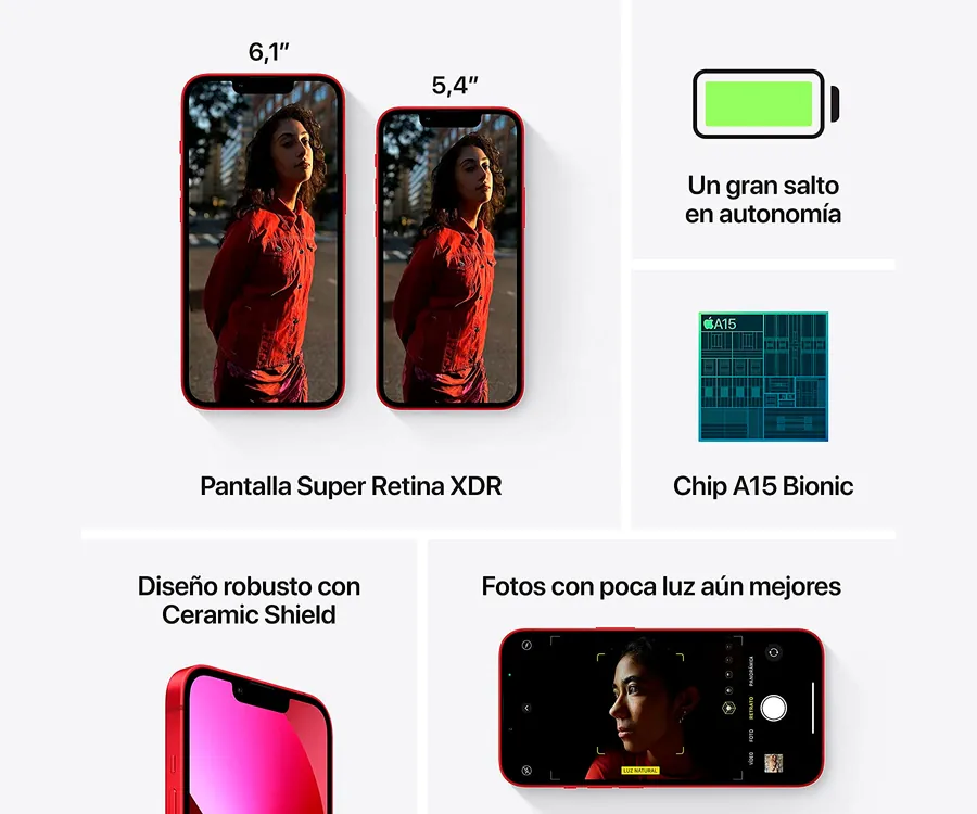 REACONDICIONADO Celular Apple iPhone 13 256GB Rosa A2633