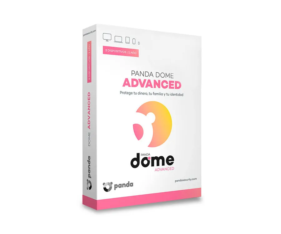Panda dome advanced Antivirus 2 licencias de 1 año para Windows Mac Android e iOS
