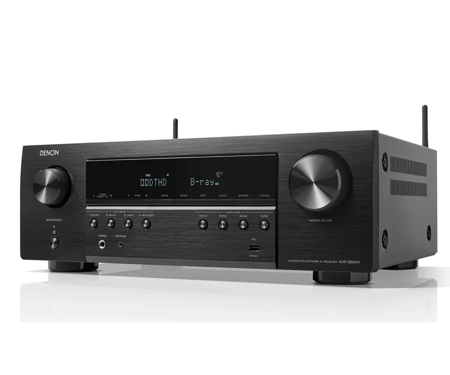Denon AVR-S660H Negro/5.2ch/8K/135W/Dolby TrueHD/Dolby Surround/DTS-HD Master Audio/DTS Neo:6/Control de voz