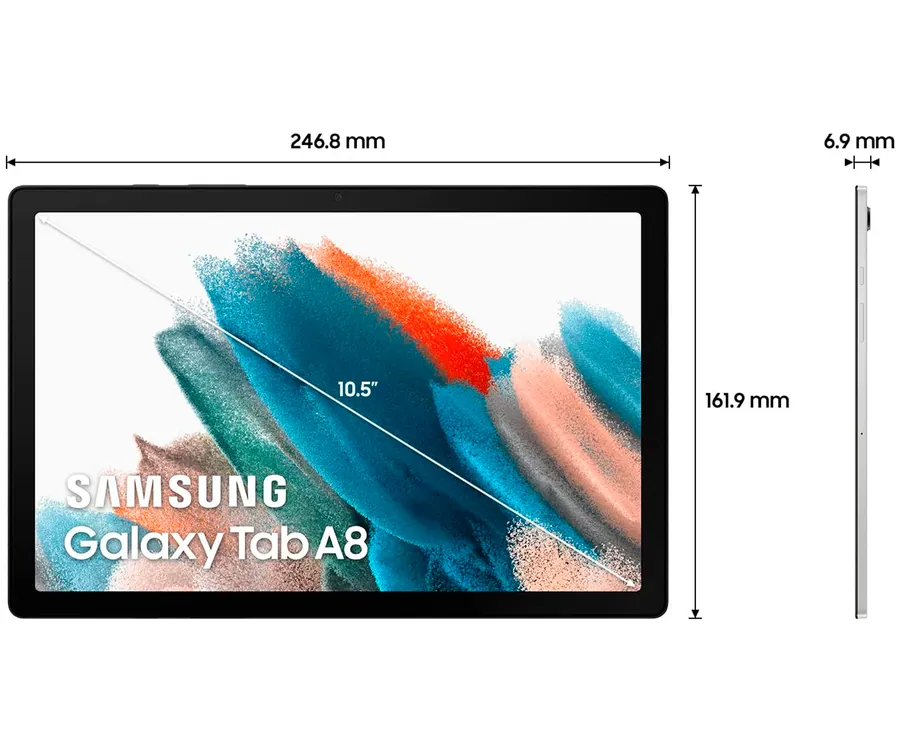 Samsung Galaxy Tab A8 WiFi Plata / 4+64GB / 10.5" (3)