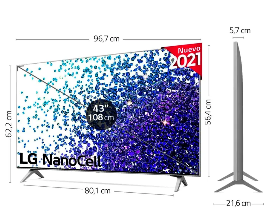 LG 43NANO796PB Televisor Smart TV 43 Nanocell UHD 4K HDR