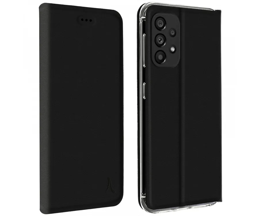 AKASHI Funda folio en negro / Samsung Galaxy A53