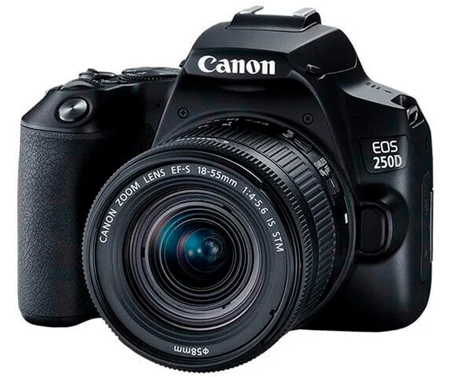 pereza espía trabajador Canon EOS 250D + Objetivo Zoom EF-S18-55mm f/4-5.6 IS STM / Cámara reflex  digital | ielectro