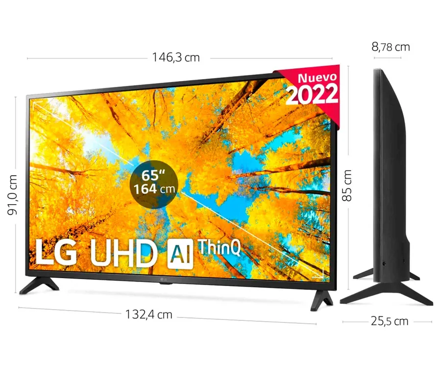 Experiencia visual con el Televisor LG LED 65 Smart UHD 4K