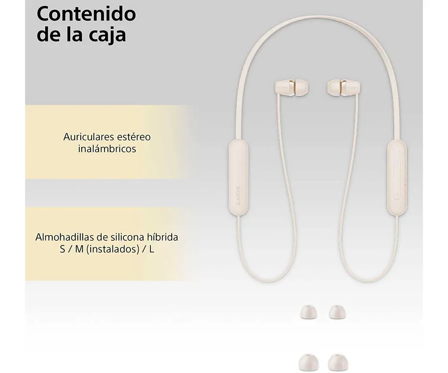  Sony Auriculares estéreo inalámbricos ligeros de alta