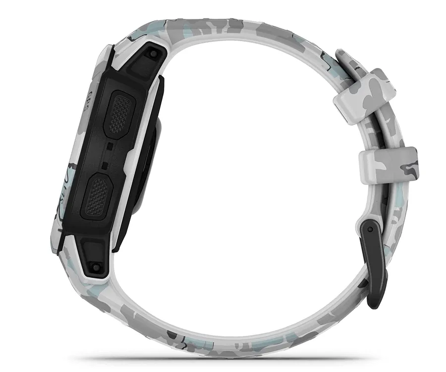 Para Garmin Instinct 2 Solar Sports correa de reloj de silicona de dos  colores (blanco +