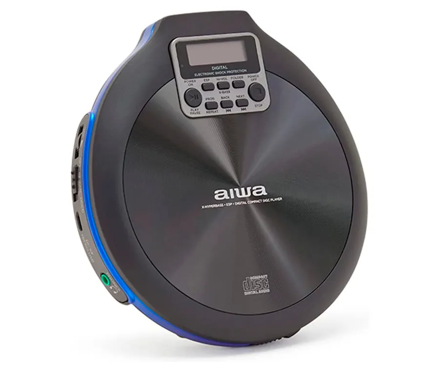 aiwa WaLK Azul / Reproductor de CD MP3 (2)