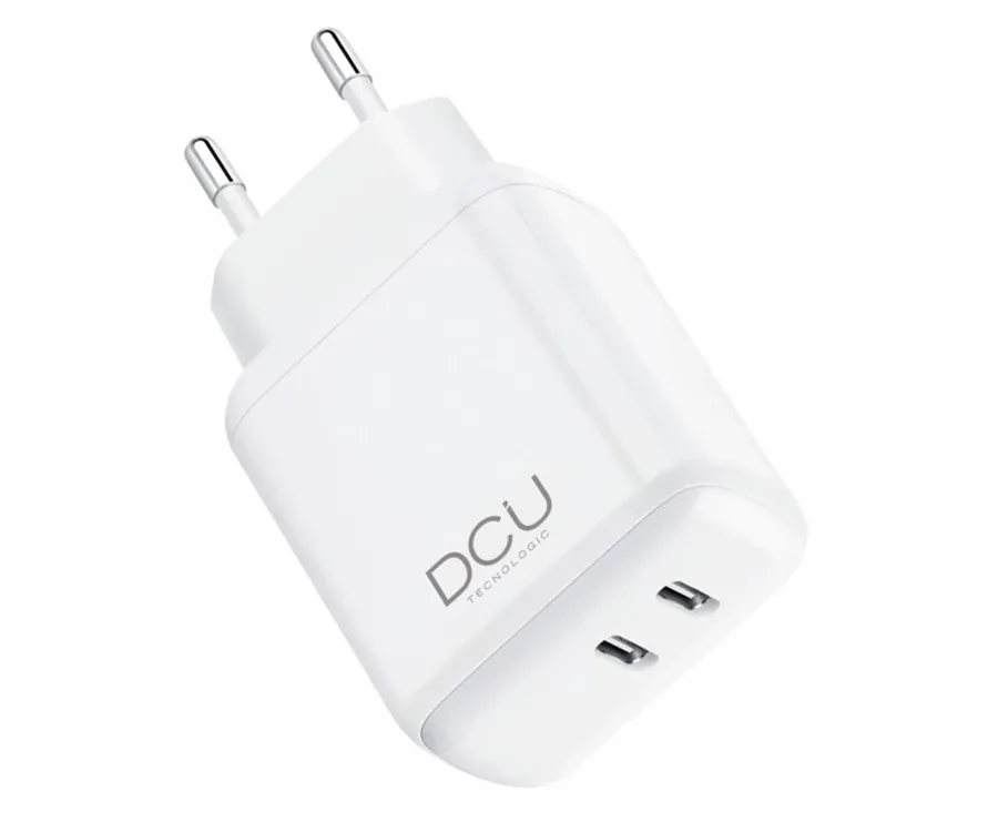 DCU 37300725 Blanco / Cargador de red eléctrica 2x USB-C 20W+20W