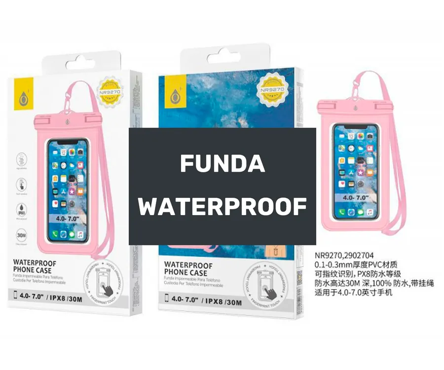 JC Funda Waterproof en rosa / Universal