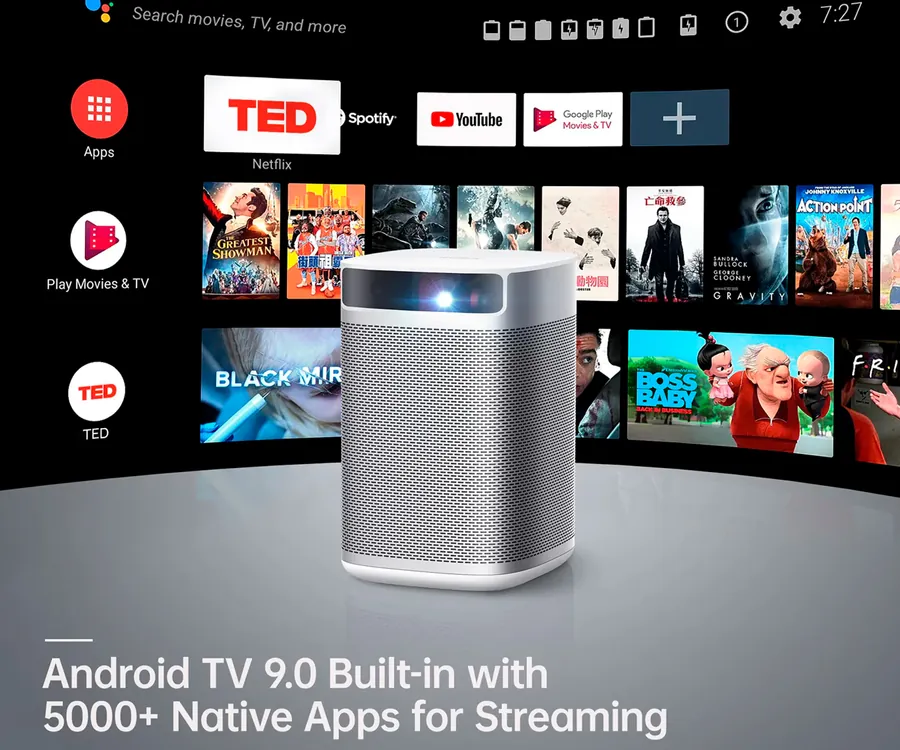 Proyector Portatil con Android 150 TV BOX Full HD Nativo 1080P