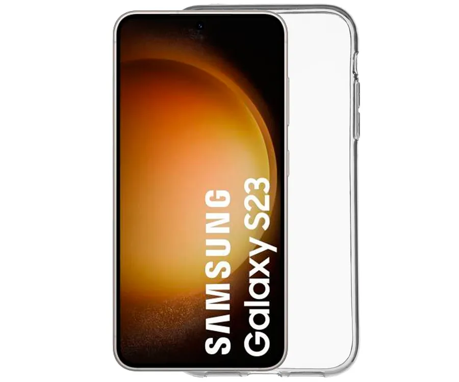 JC Funda trasera de silicona transparente / Samsung Galaxy S23