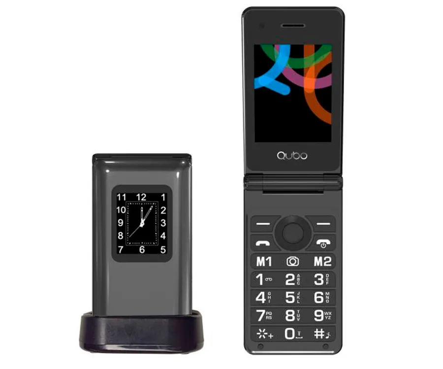 Qubo Neo NW Teléfono Móvil con tapa 2,4' negro