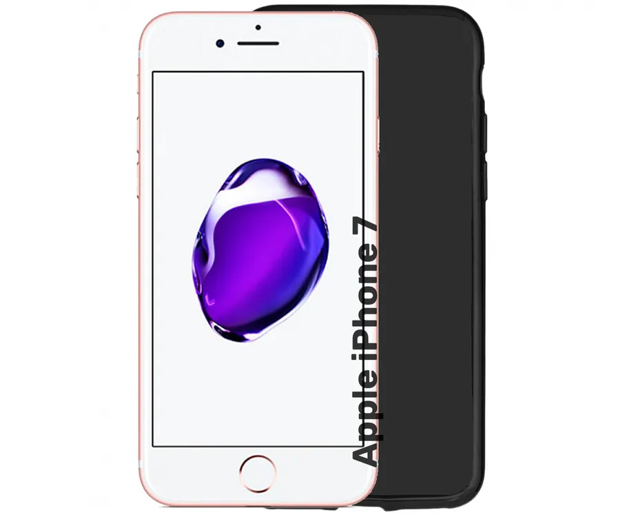 JC Funda trasera silicona black mate / Apple iPhone 7 Plus
