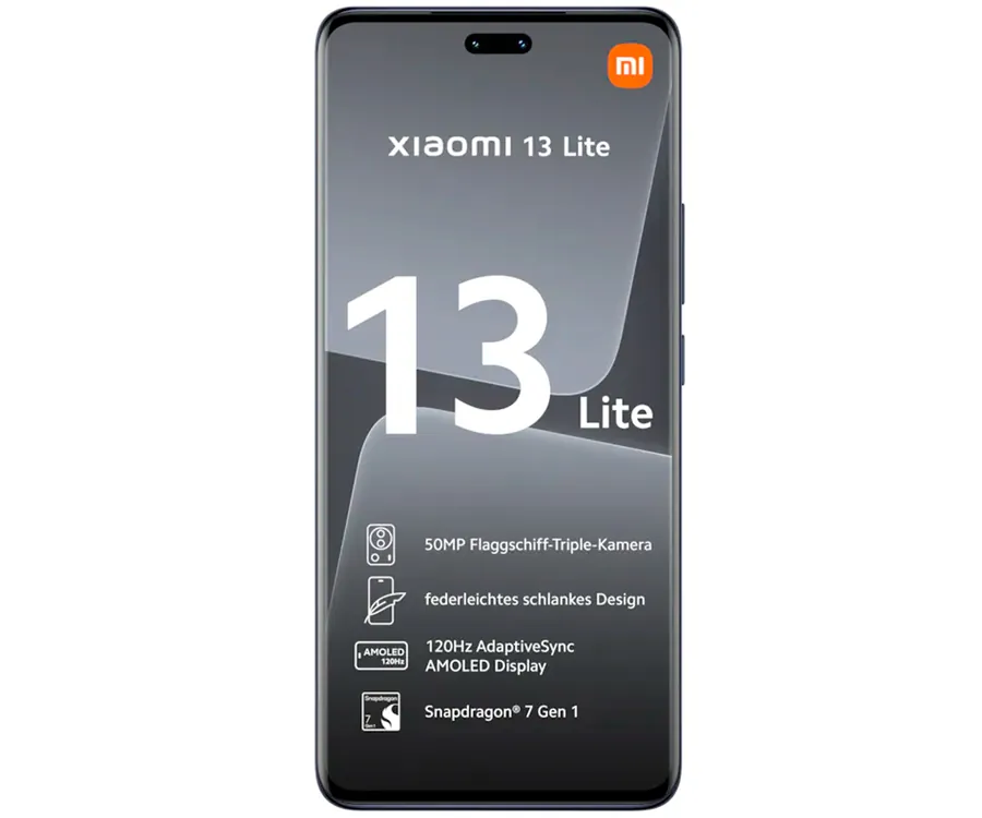 Xiaomi 13 lite 5G 8+256GB Smartphone Snapdragon® 7 Gen 1 6.55 FHD+ AMOLED  NFC