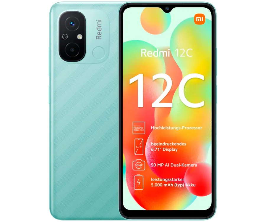 Xiaomi Redmi 12C Mint Green / 3+64GB / 6.71" HD+