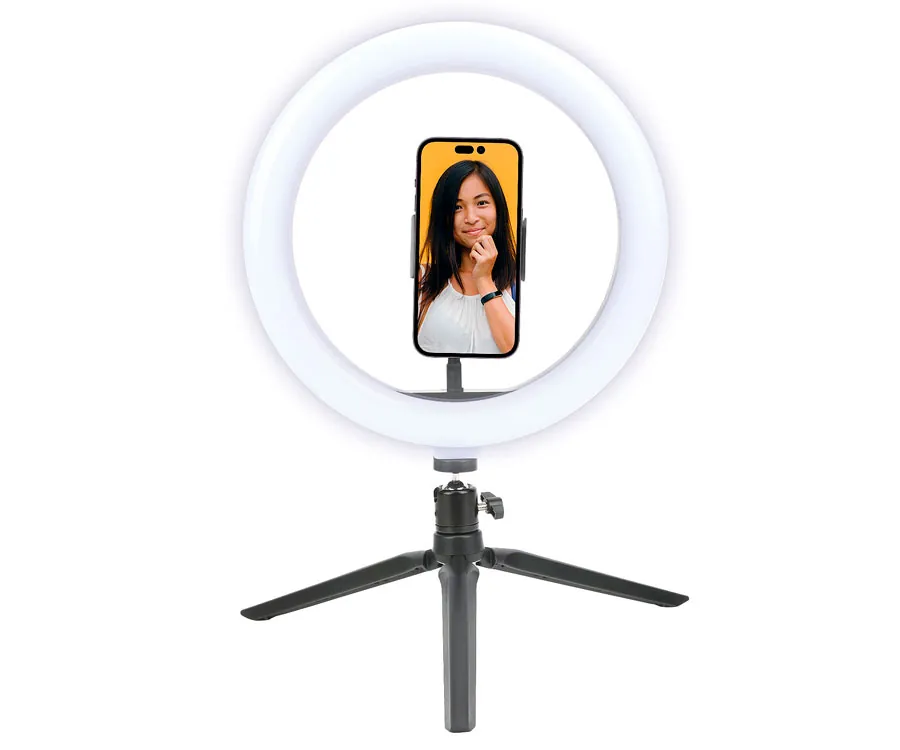 AKASHI ALTRINGYT Aro de luz y soporte trípode para smartphone
