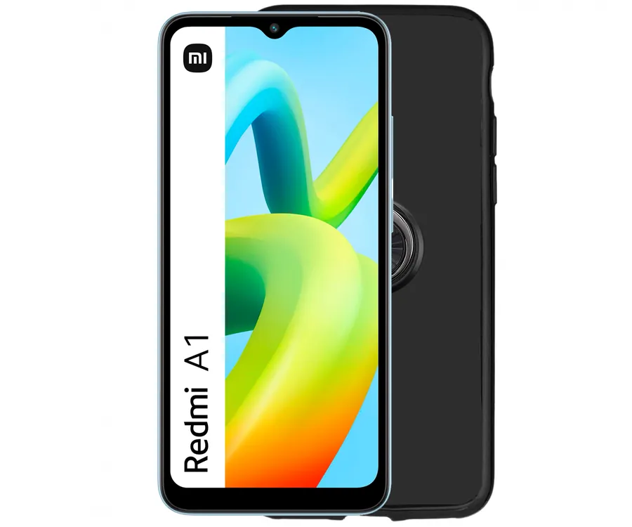 JC Funda trasera anillo imán negra / Xiaomi Redmi A1