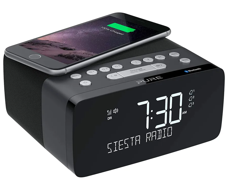 PURE Siesta Charge DAB+ Graphite / Radio despertador de estantería